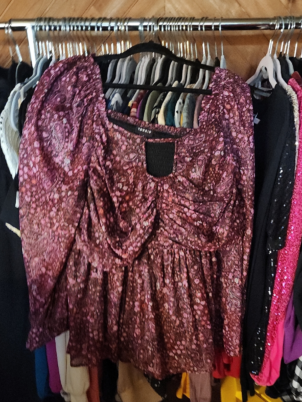 Floral babydoll top